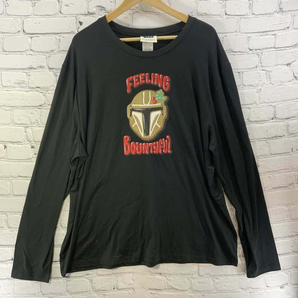 Star Wars Slumber Shirt Mens Sz XL Munki Munki Feeling Bountyful
